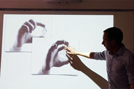 Dr. Bodo Winter, UC Merced Ph.D. Graduate, presenting his research at the 2016 International Society for Gesture Studies in Paris.